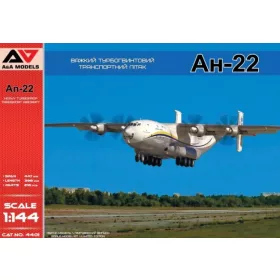   A&A Models AAM4401 Antonov An-22 Heavy Turboprop Transport Aircraft repülőgép makett
