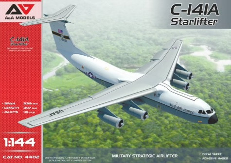 A&A Models AAM4402 Lockheed C-141A Starlifter repülőgép makett