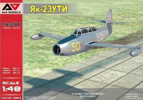 A&A Models AAM4804 Yakovlev Yak-23UTI Military trainer repülőgép makett