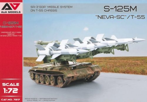 A&A Models AAM7217 SA-3 “GOA" missile system/ T-55  S-125 M “Neva-SC" rakéta makett