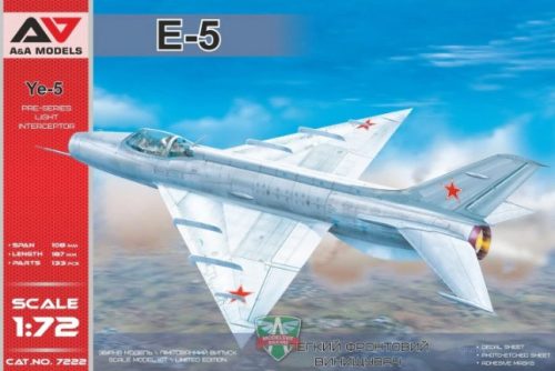 A&A Models AAM7222 Ye-5 pre-series interceptor repülőgép makett