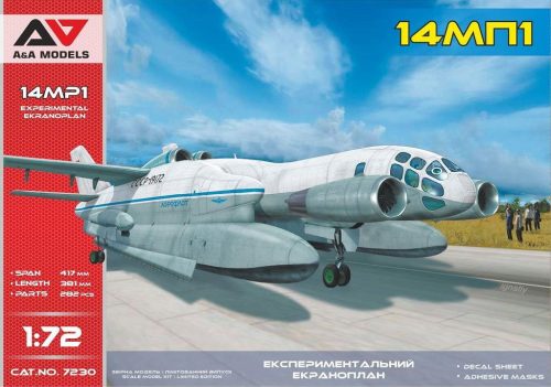 A&A Models AAM7230 14MP1 (VVA-14MP1) experimental ekranoplan repülőgép makett