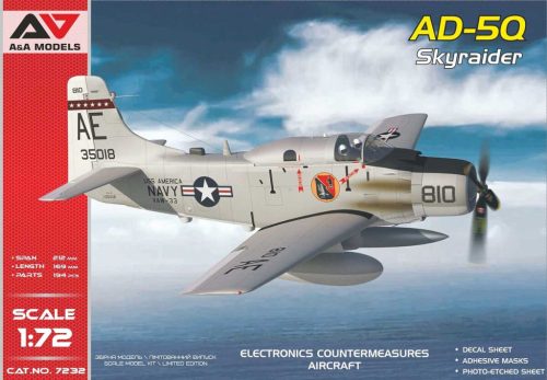 A&A Models AAM7232 AD-5Q "SkyRaider" (ECM version) repülőgép makett