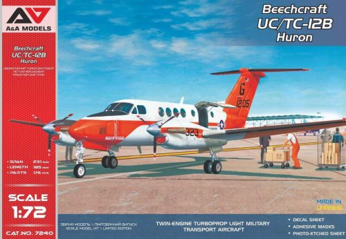 A&A Models AAM7240 Beechcraft UC/TC-12B "Huron"(USN/USMC) repülőgép makett