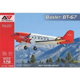   A&A Models AAM7242 BT-67 (DC-3) Turboprop utility aircraft repülőgép makett