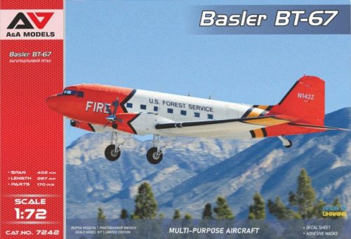 A&A Models AAM7242 BT-67 (DC-3) Turboprop utility aircraft repülőgép makett