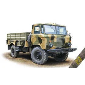   ACE 72182 Soviet Army 2t 4x4 truck model GAZ-66 (1/72) katonai jármű makett