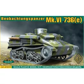   ACE 72519 German Mk.VI 736(e) Beobachtungspanzer 1/72 harcjármű makett