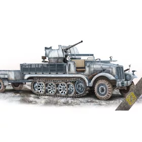   ACE 72573 SdKfz.6/2 3.7cm Flak 36 auf Fahrgestell mZgKw 5t (1/72) harcjármű makett