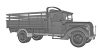 ACE 72575 G917T 3t German cargo truck (m.1939 soft cab) (1/72) katonai jármű makett