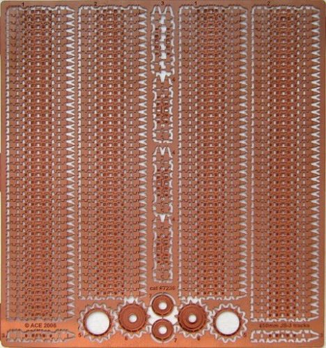 ACE PE7236 JS-3 650mm wide tracks (RODEN Js-3) for Roden (1/72) feljavító készlet
