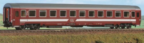 ACME 11003HGD Személykocsi, négytengelyes AVA200, 2. osztály, piros, régi logóval, CFR (E5) (H0)