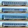 ACME 55133 Személykocsi-készlet, 4-részes InterCity 243 Drava, WRm/Apmz/Bpmz/Bmz, MÁV (E5) (H0)