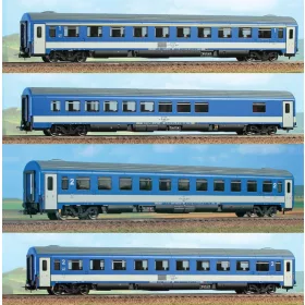   ACME 55133 Személykocsi-készlet, 4-részes InterCity 243 Drava, WRm/Apmz/Bpmz/Bmz, MÁV (E5) (H0)