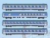 ACME 55133 Személykocsi-készlet, 4-részes InterCity 243 Drava, WRm/Apmz/Bpmz/Bmz, MÁV (E5) (H0)