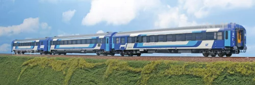 ACME 55338 Személykocsi-készlet, négytengelyes Euronight, új színterv szerinti festés, MÁV-Start (E6) (H0)