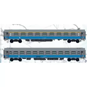   ACME 55360 Személykocsi-pár, négytengelyes 1. és 2. osztály, HZ (E6) (H0)