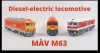 ACME 60680 Dízelmozdony M63 006, korai festés, MÁV (E4) (H0)