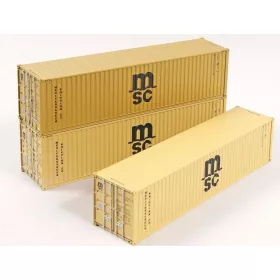   ACME 95053 Konténer-készlet, 3-részes 40 lábas - MSC (H0)