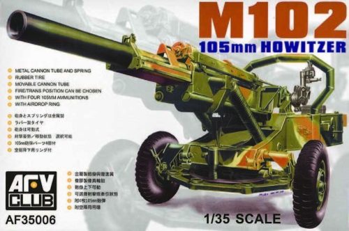 AFV Club 35006 M102 105mm Howitzer 1/35 löveg makett