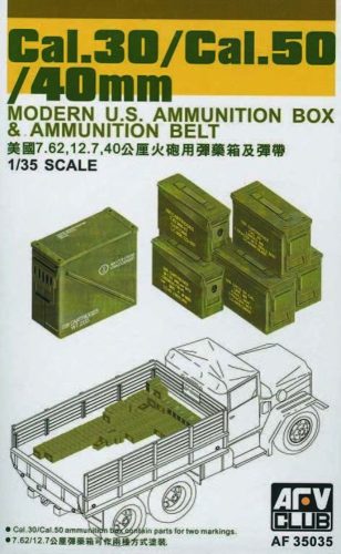 AFV Club 35035 CAL.30/ CAL.50/ 40 mm AMMO BOXES 1/35 makett