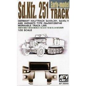   AFV Club 35044 German Sd.Kfz 251/Sd.Kfz 11 (ARTICULATED) Workable Track Link 1/35 működőképes lánctalp
