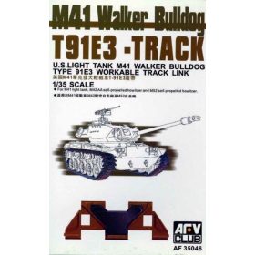  AFV Club 35046 US M41/M42 Walker Bulldog/Duster (ARTICULATED) Workable Track Link 1/35 működőképes lánctalp