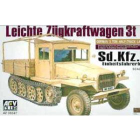   AFV Club 35047 German Sd.kfz 11 late version with wood cab 1/35 harcjármű makett