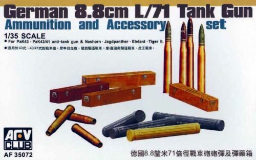 AFV Club 35072 German PAK 43/41 AMMO SET 1/35 lőszer makett