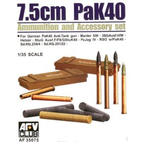 AFV Club 35075 German PAK 40 AMMO SET 1/35 lőszer makett