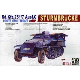   AFV Club 35077 German Sd.Kfz 251/7 Ausf. C Pionnier - Sturmbrücke 1/35 harcjármű makett