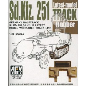   AFV Club 35081 German Sd.Kfz 251 latest type 1/35 gumi lánctalp
