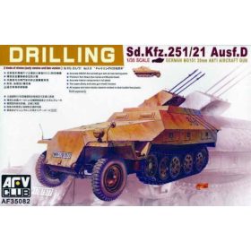   AFV Club 35082 German Sd.Kfz 251/21 Ausf. D DRILLING 1/35 harcjármű makett