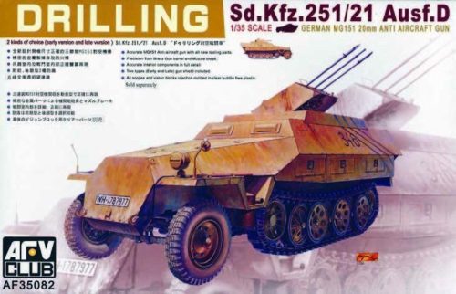 AFV Club 35082 German Sd.Kfz 251/21 Ausf. D DRILLING 1/35 harcjármű makett