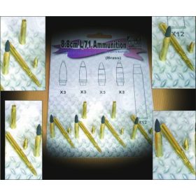   AFV Club 35086 German 8,8 cm L/71 Ammunition 1/35 lőszer makett