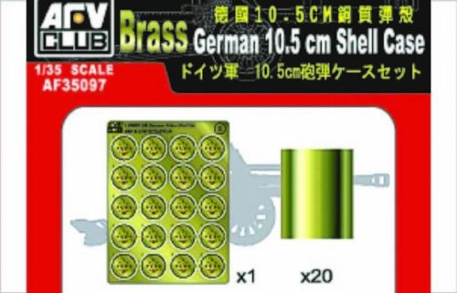 AFV Club 35097 German 10,5 cm SHELL CASE 1/35 lőszer makett