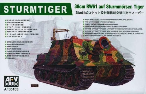 AFV Club 35103 German Sturmtiger 38cm RW61 1/35 harckocsi makett