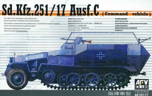 AFV Club 35117 German Sd.Kfz 251/17 Ausf. C COMMAND 1/35 harcjármű makett