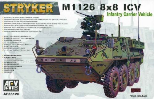 AFV Club 35126 US M1126 8x8 ICV Stryker 1/35 harcjármű makett