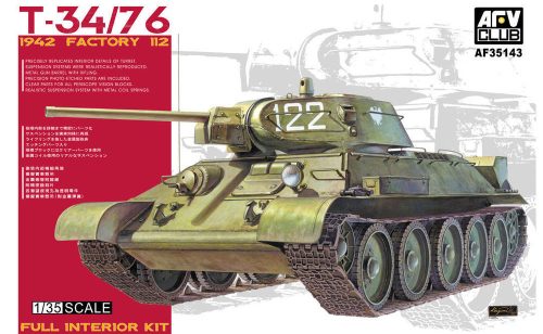 AFV Club 35143 Soviet T-34/76 1942, Factory 112 1/35 harckocsi makett