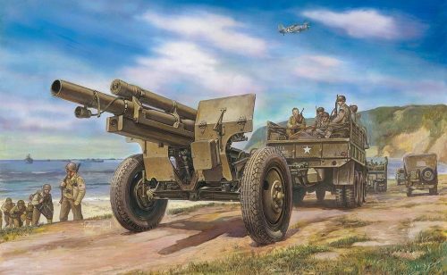 AFV Club 35160 German 105mm HOWITZER M2A1 Carriage M2 1/35 löveg makett