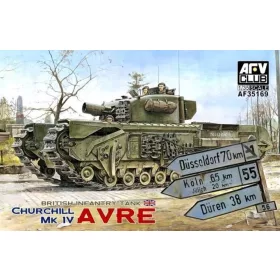  AFV Club 35169 British Infantry Tank Churchill MK IV AVRE 1/35 harckocsi makett