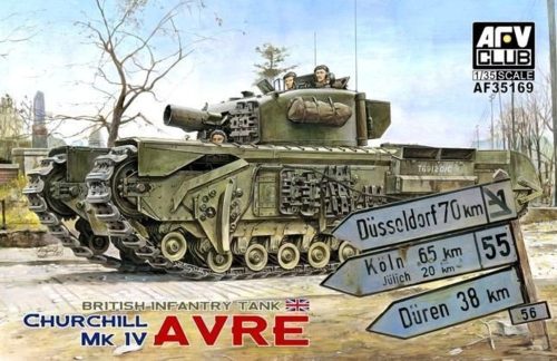 AFV Club 35169 British Infantry Tank Churchill MK IV AVRE 1/35 harckocsi makett