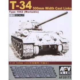   AFV Club 35173 Soviet T-34 50cm cast Workable Track Link 1/35 működőképes lánctalp