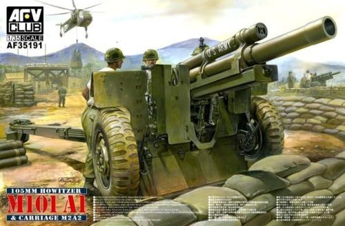 AFV Club 35191 US 105mm Howitzer M101 A1 Carriage M2 A2 1/35 löveg makett