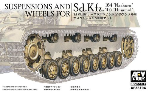 AFV Club 35194 German Wheels & Suspensions for Panzer IV 1/35 makett