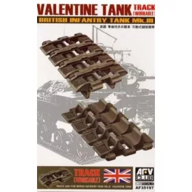  AFV Club 35197 Brititsh Valentine Mk.1 Workable Track Link 1/35 működőképes lánctalp