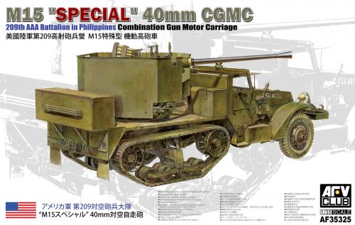 AFV Club 35325 US M34 40mm GMC 1/35 harcjármű makett