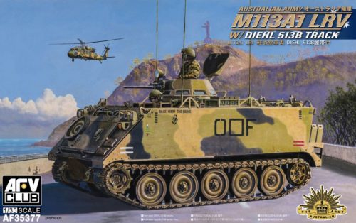 AFV Club 35377 Australian Army M113A1 LRV W/DIEHL 513B tracks 1/35 harckocsi makett