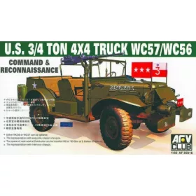   AFV Club 35S16 US WC-57 4X4 DODGE COMMAND CAR 1/35 harcjármű makett